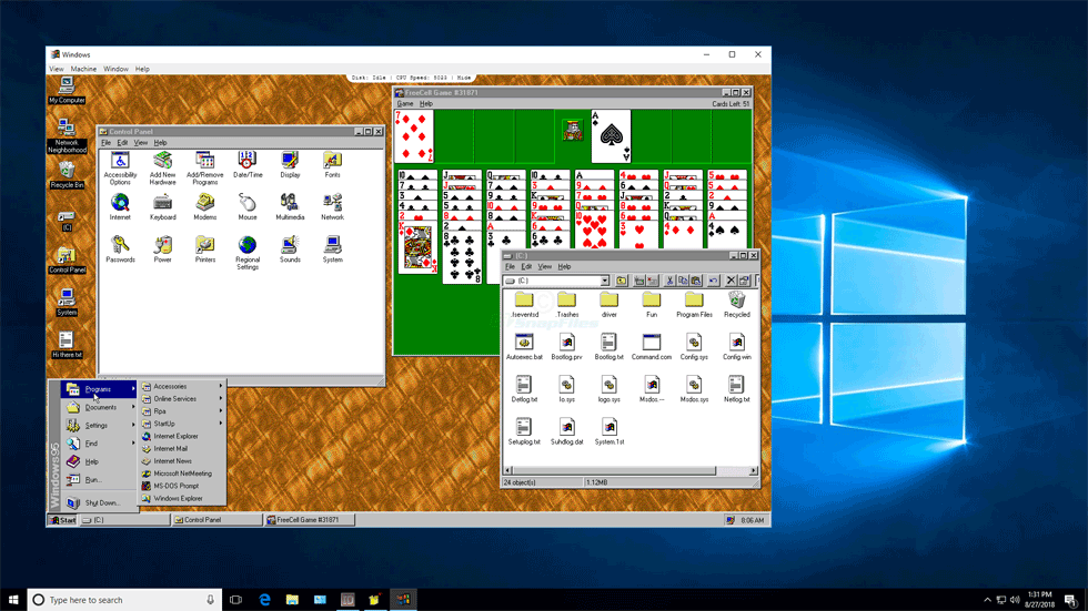 windows 95 osr2 emulator mac